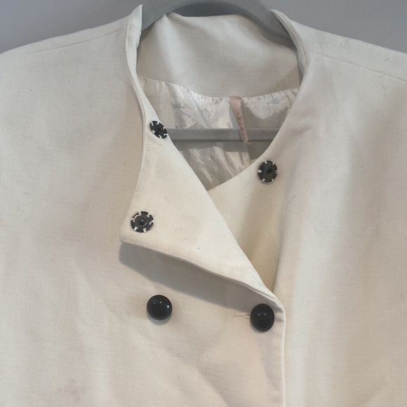 Lulus Ruffle Peacoat - Picture 2 of 7